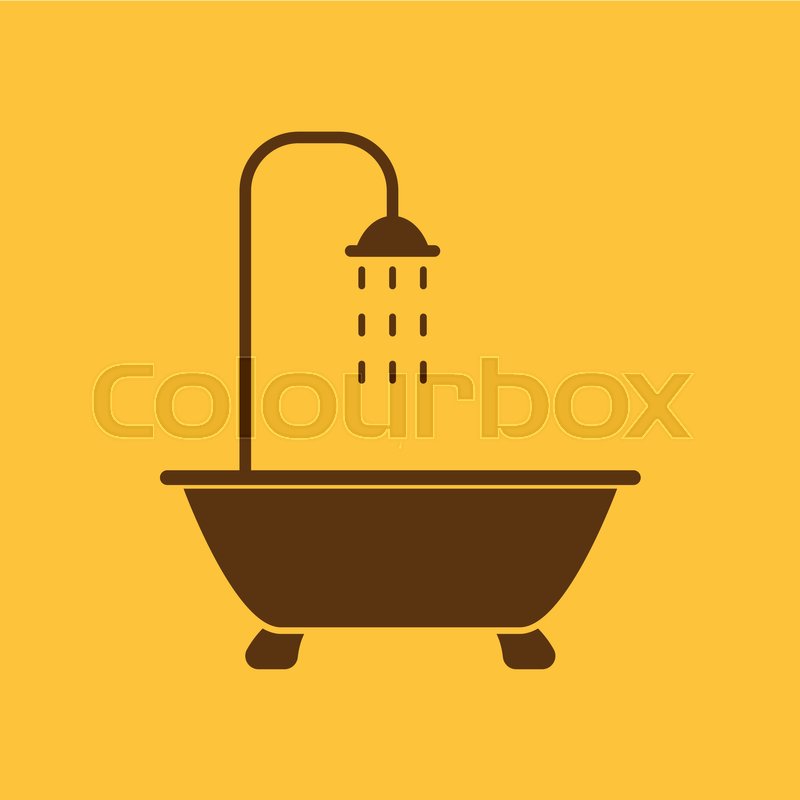 The Shower Icon Bathroom Symbol Flat Stock Vector Colourbox 800x800 The Shower Icon Bathroom Symbol Flat Stock Vector Colourbox