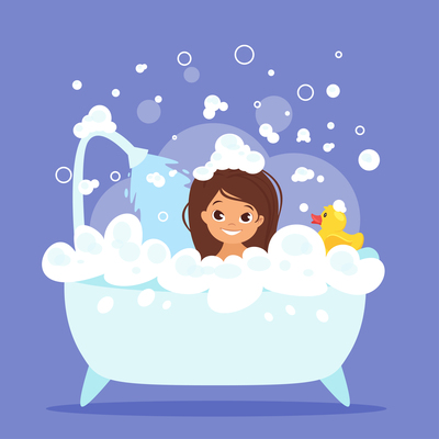 400x400 Page Bathtub On Curated Vector Illustrations, Stock Royalty Free