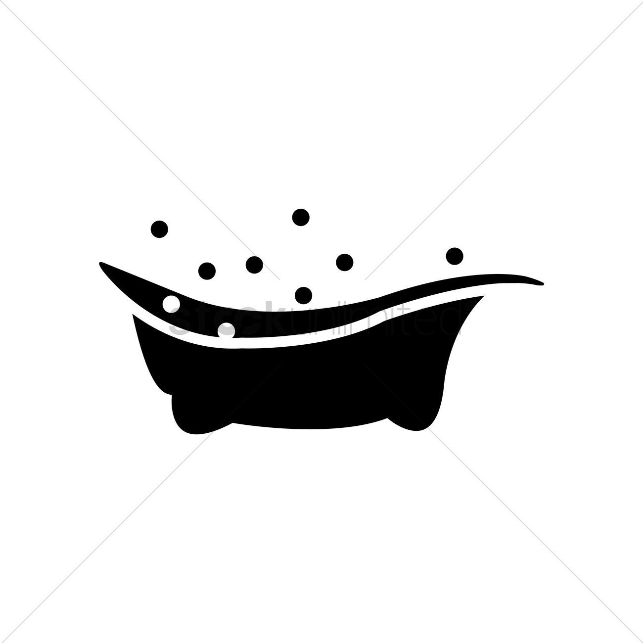 1300x1300 Baby Bathtub Vector Image