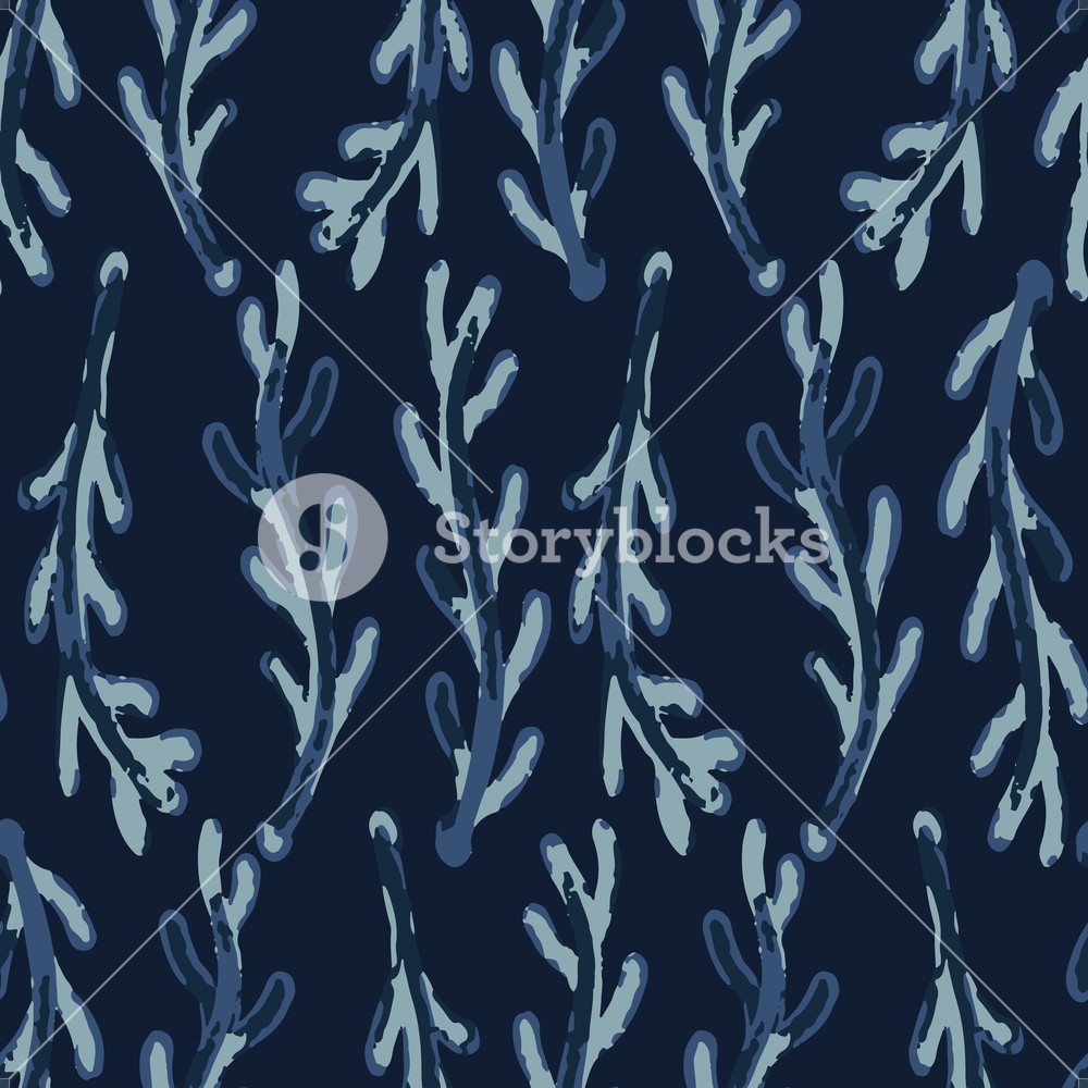 1000x1000 Falling Leaves Batik Seamless Pattern Vector Watercolor Nature