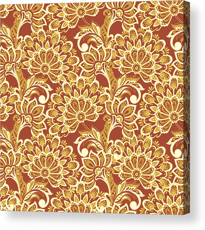 Folkloric Batik Vector Ornament Ethnic Floral Seamless Pattern 666x750 Folkloric Batik Vector Ornament Ethnic Floral Seamless Pattern