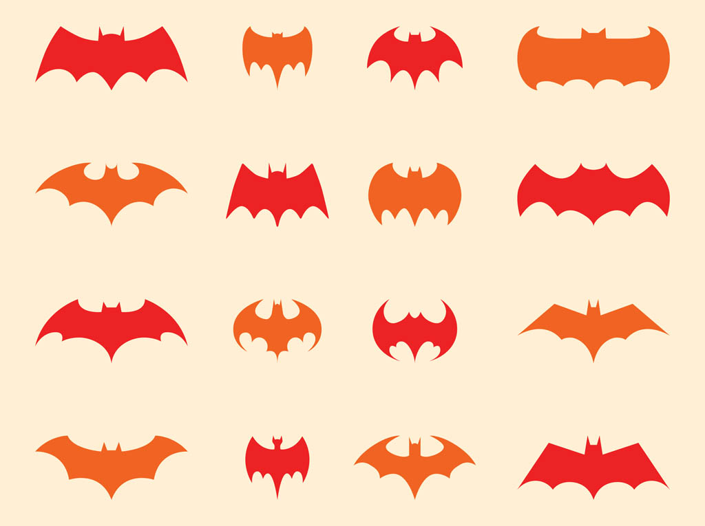 1024x765 Batman Logo Set Vector Art Graphics