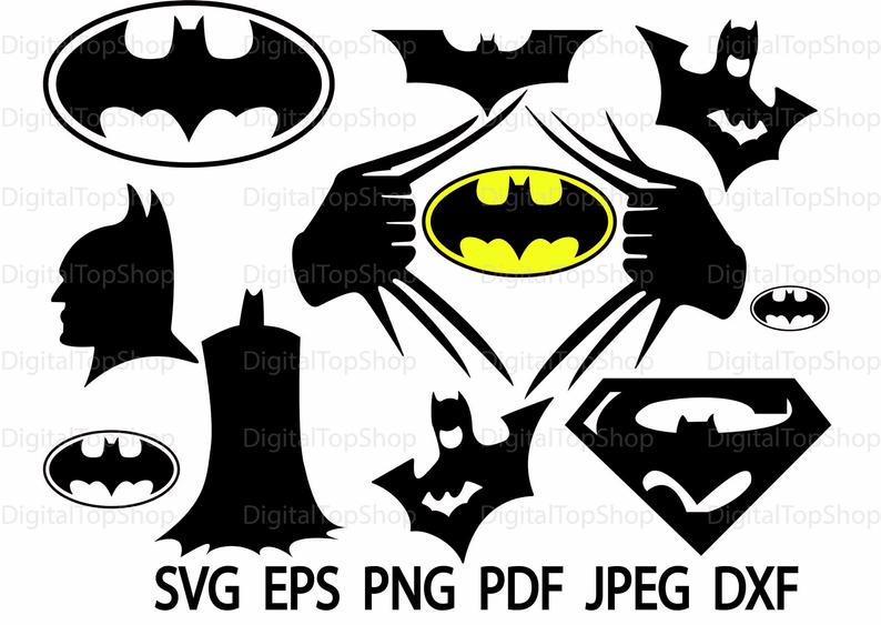 794x563 Batman Logo Batman Logo Vector Batman Logo Digital Clipart Etsy