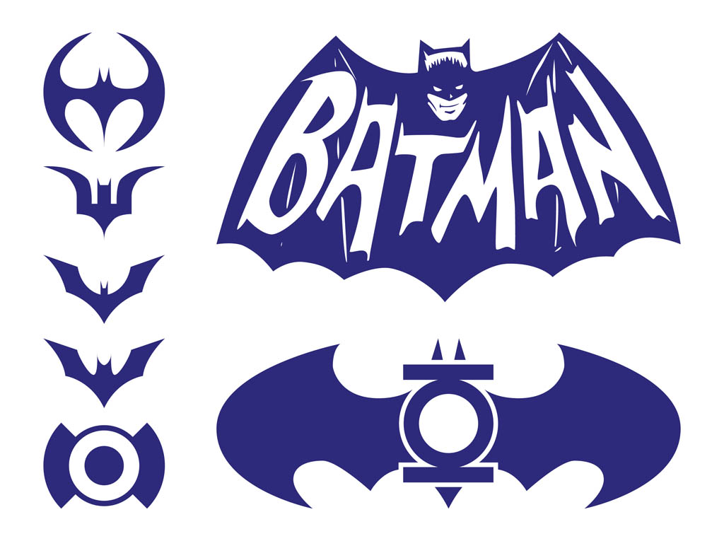 1024x765 Batman Logos Pack Vector Art Graphics