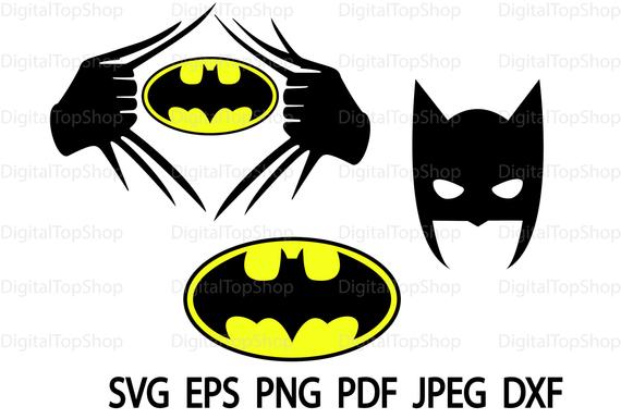 570x385 Batman For Cricut Silhouette Batman Silhouette Batman Png Etsy