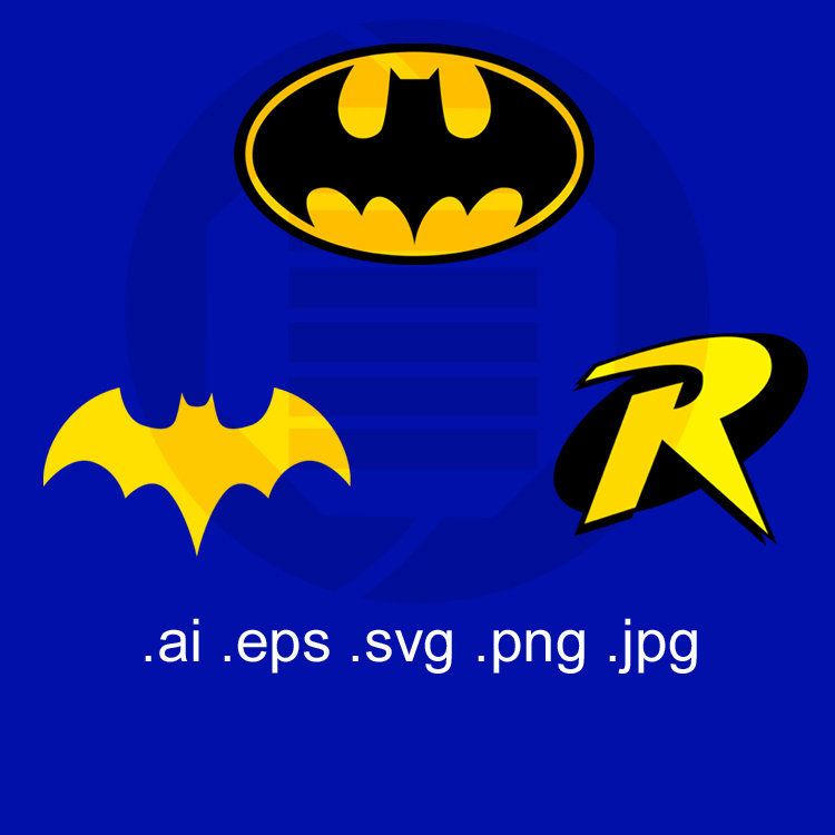 Batman Symbol Superhero Logo Robin Batgirl Vector Clipart 750x750 Batman Symbol Superhero Logo Robin Batgirl Vector Clipart