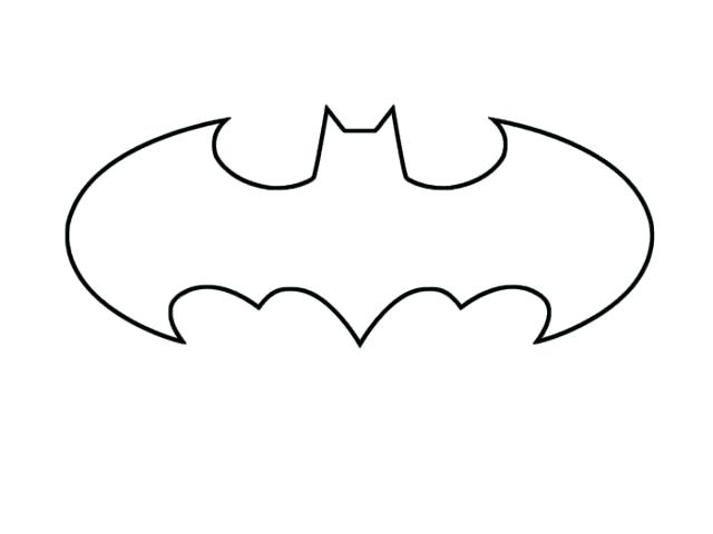 Batman Logo Outline 640x480 Batman Logo Outline