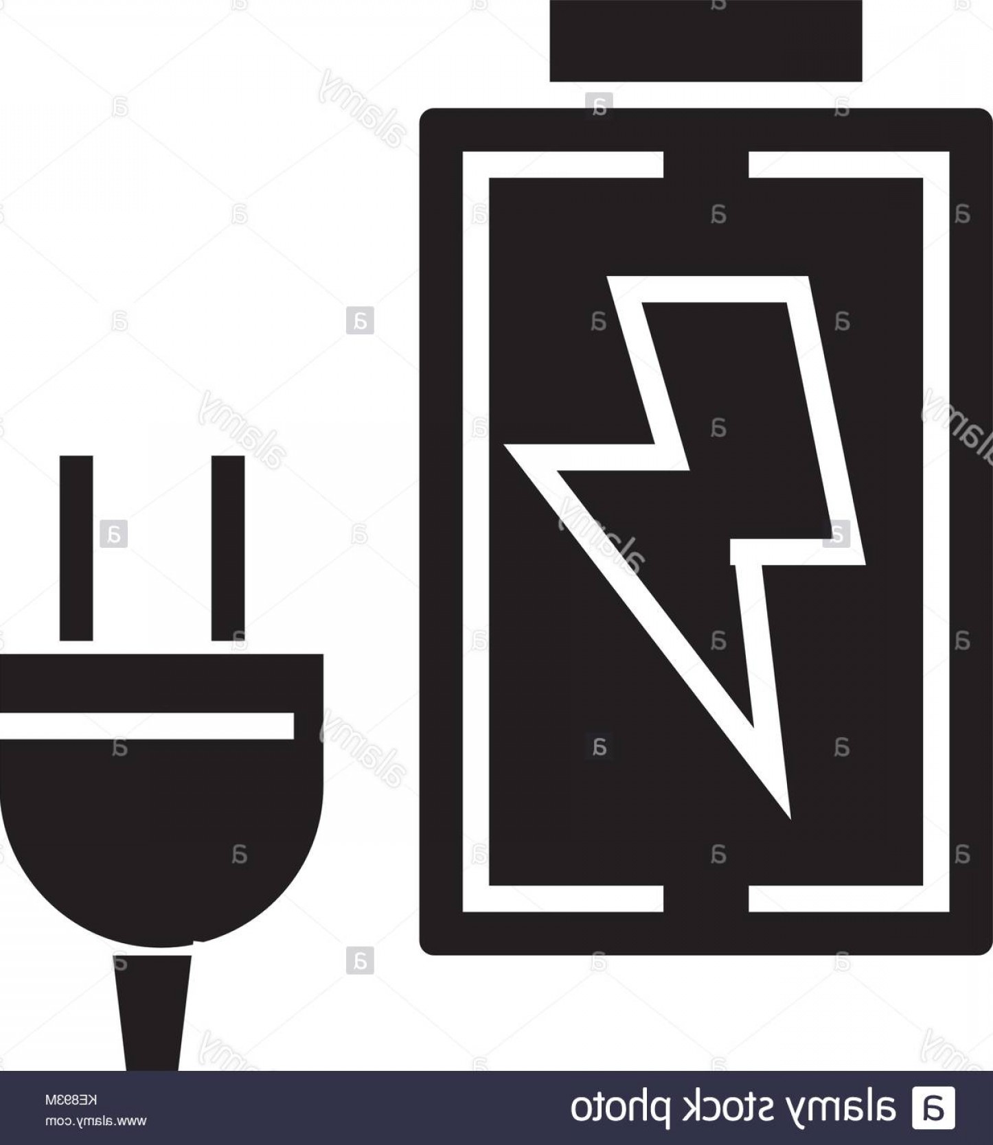 1446x1668 Stock Image Battery Charger Icon Vector Illustration Black Sign