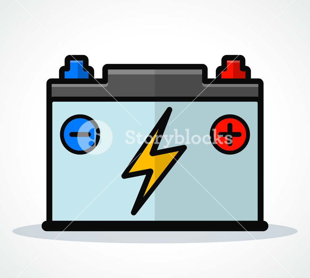 1000x896 Vector Illustration Of Car Battery Icon Design Royalty Free Stock