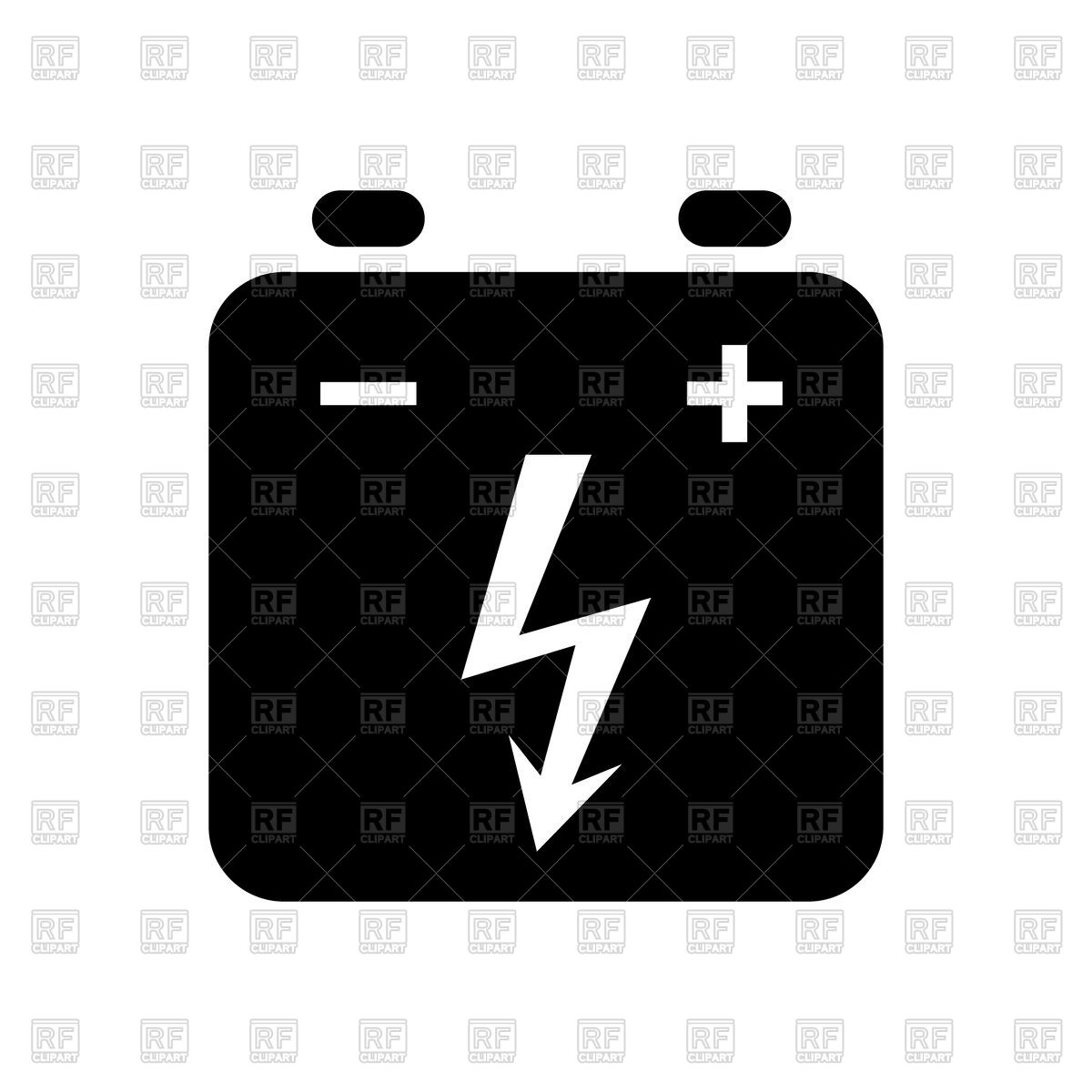 1200x1200 Accumulator Battery Icon Vector Image Of Signs, Symbols, Maps
