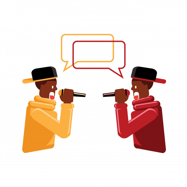 626x626 Colorful Rap Battle Vector Premium Download