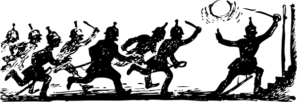 600x207 Soldiers In Battle Clip Art