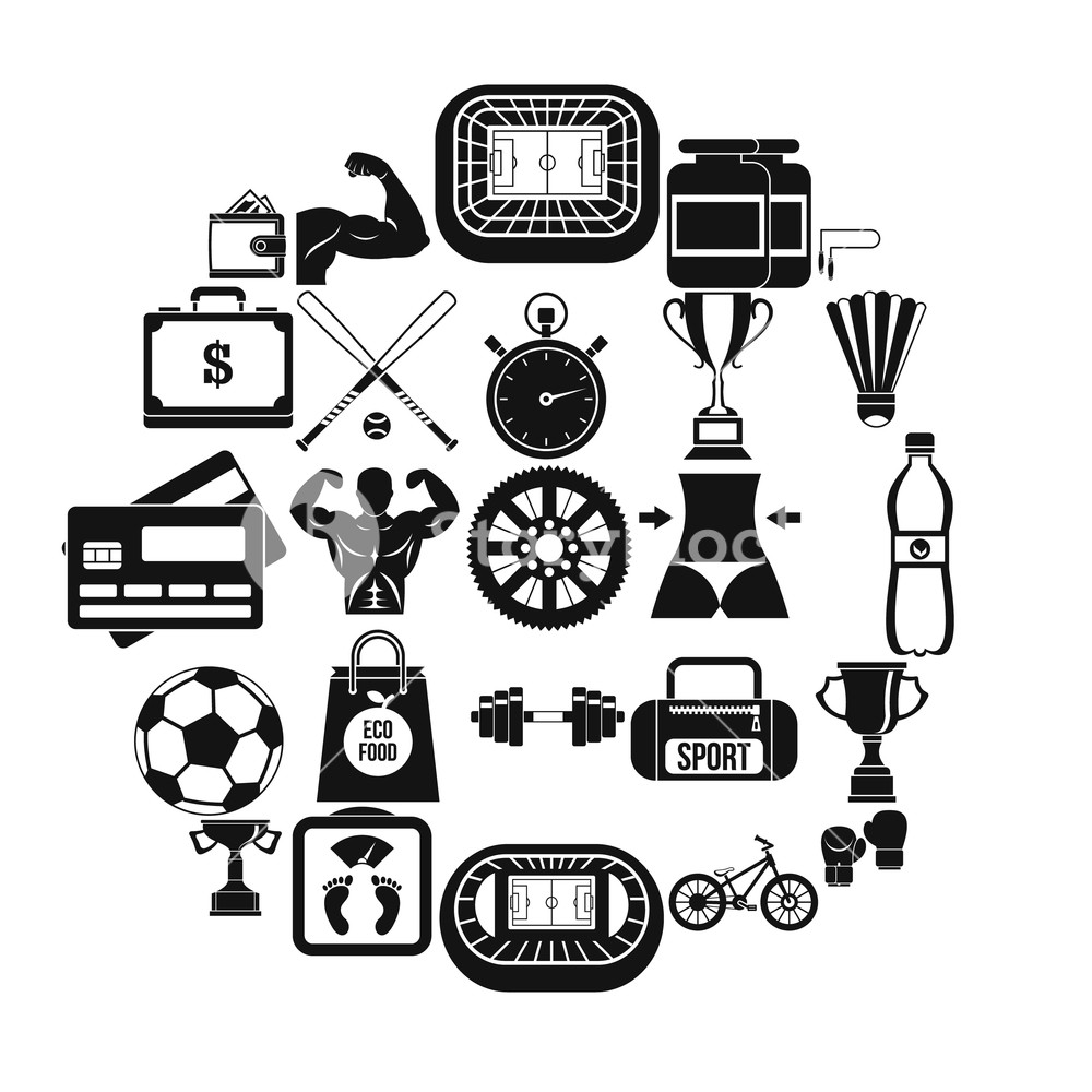 1000x1000 Battle Icons Set Simple Set Of Battle Vector Icons For Web