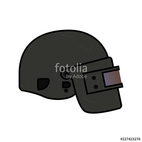 500x500 Helmet Level From Pubg Flat Style