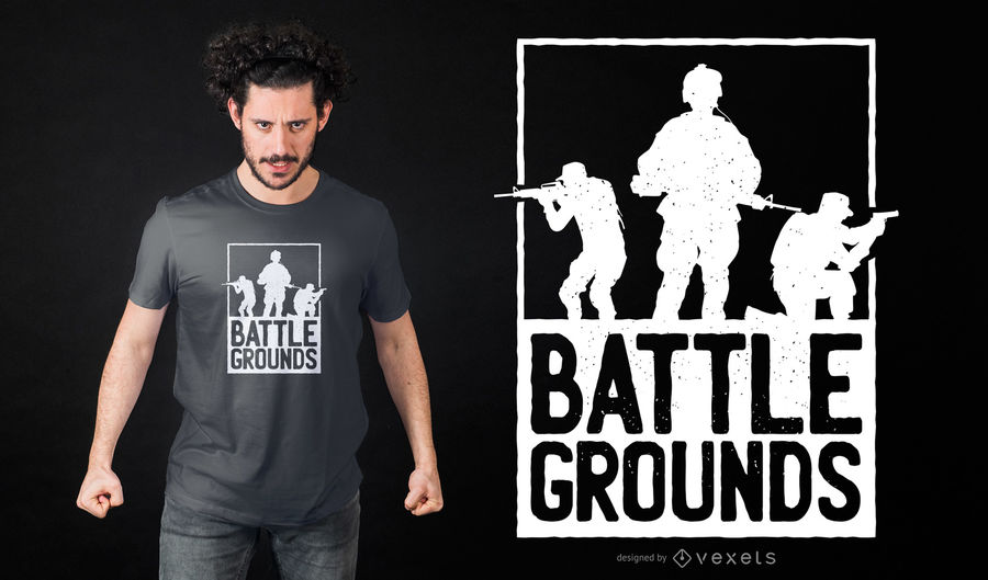 900x529 Battlegrounds Army T Shirt Design