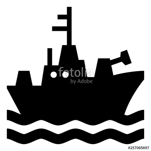 500x500 Naval Battleship Vector Icon Stock Image And Royalty Free Vector