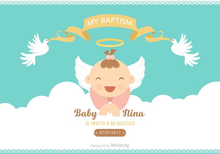 Free Bautizo Vector Invitation 700x490 Free Bautizo Vector Invitation