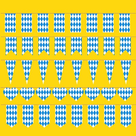 450x450 Bunting For Oktoberfest Bavarian Flag Pattern Royalty Free