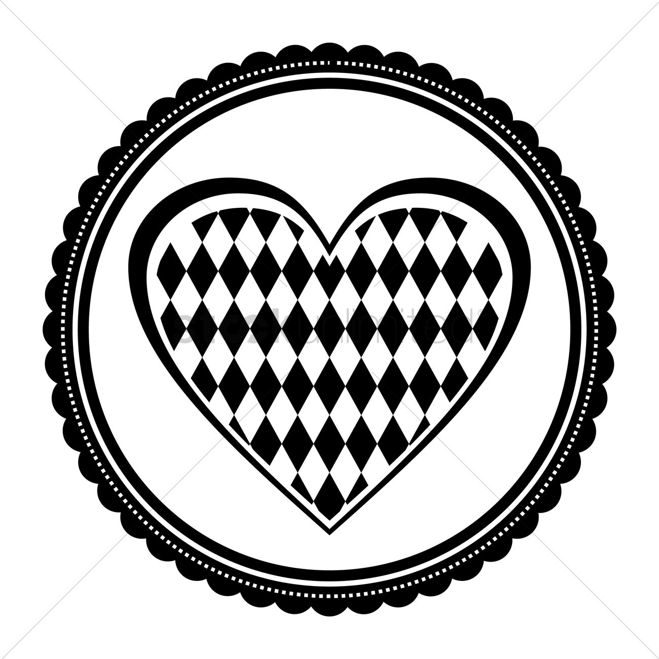 1300x1300 Heart Shape Bavarian Flag Vector Image