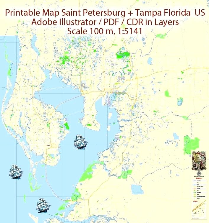 707x756 Maps Of Tampa Florida