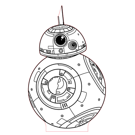 450x450 Illusion Lamp Plan Vector For Cnc