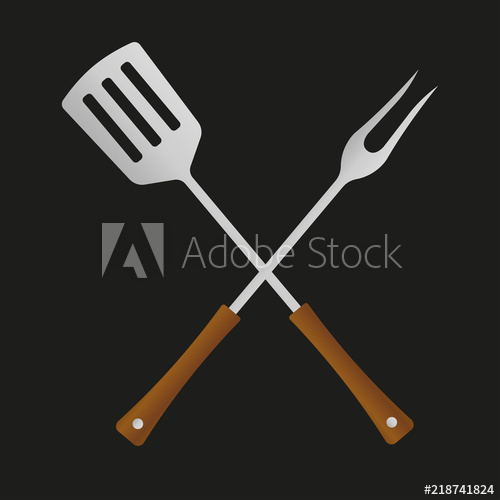 500x500 Bbq And Grill Tools Icon Barbecue Utensil Crossed Spatula