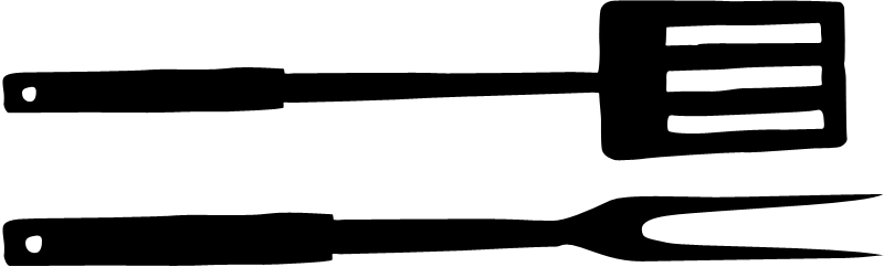 800x242 Bbq Spatula Clipart