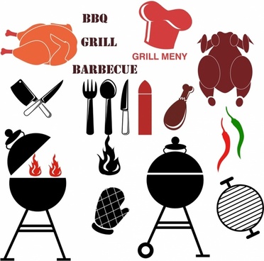 Barbecue Grill Vector Free Vector Download 372x368 Barbecue Grill Vector Free Vector Download