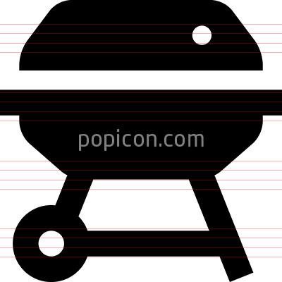 Charcoal Bbq Grill Vector Icon 400x400 Charcoal Bbq Grill Vector Icon