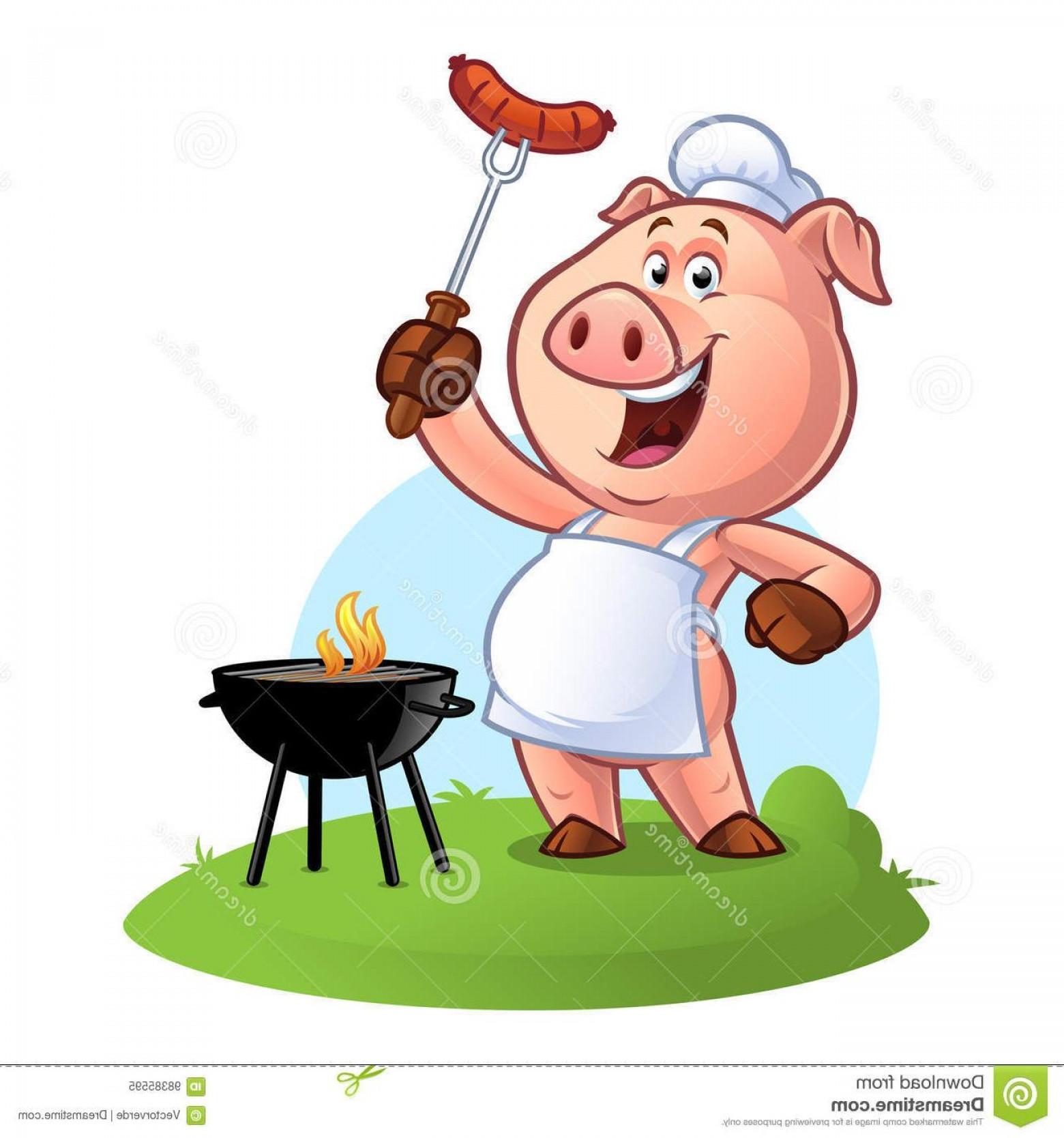 1560x1668 Hd Hd Bbq Pig Chef Vector Design Images