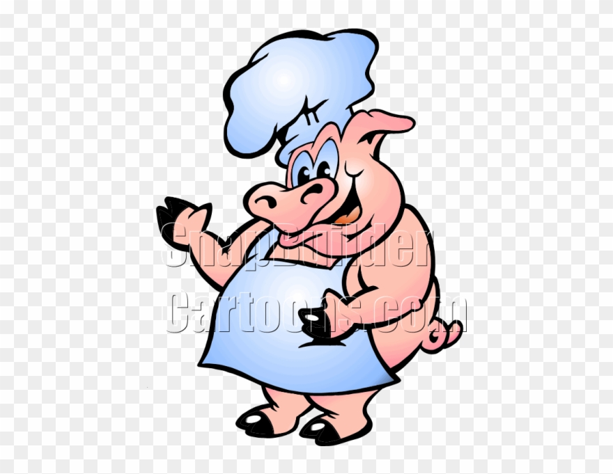 880x681 Pig Chef Blue Chef Outfit