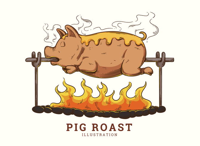 Bbq Pig Vector at Vectorified.com | Collection of Bbq Pig Vector free