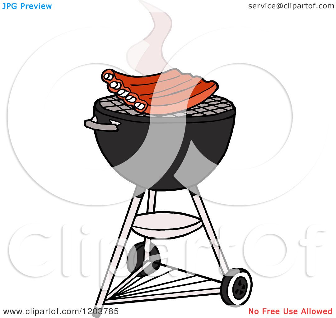 Cartoon Of Bbq Ribs Cooking On A Weber Charcoal Grill 1080x1024 Cartoon Of Bbq Ribs Cooking On A Weber Charcoal Grill