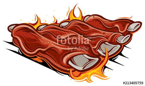 Barbecue Ribs Stock Image And Royalty Free Vector 500x296 Barbecue Ribs Stock Image And Royalty Free Vector