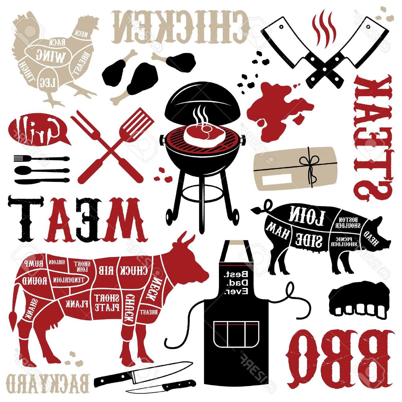Best Hd Bbq Ribs Vector Drawing 1300x1300 Best Hd Bbq Ribs Vector Drawing