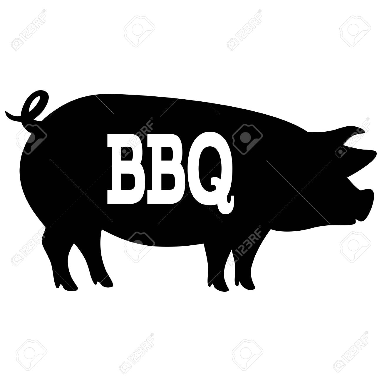 Bbq Pig Silhouette 1300x1300 Bbq Pig Silhouette