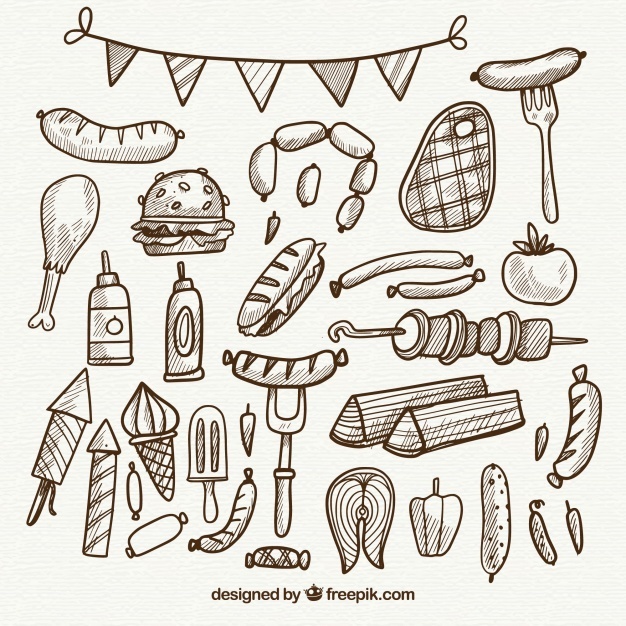 Free Hand Drawn Collection Of Bbq Elements In Simple Style Dxf 626x626 Free Hand Drawn Collection Of Bbq Elements In Simple Style Dxf