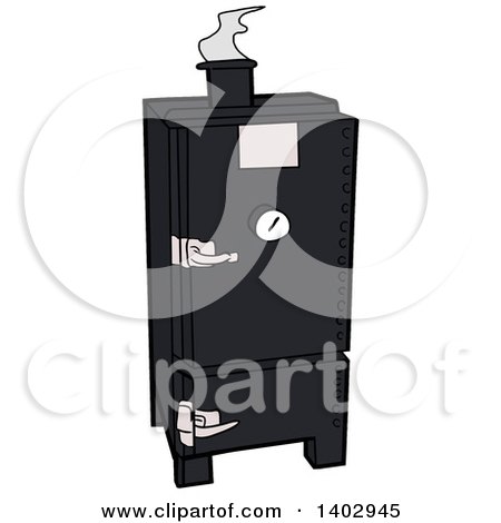 450x470 Clipart Of A Bullet Bbq Smoker