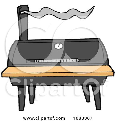 450x470 Barrel Barbecue Smoker Bbq Free Vector Illustration, Vector
