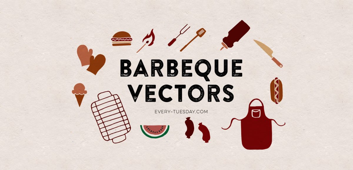 1200x580 Freebie Hand Drawn Bbq Vectors