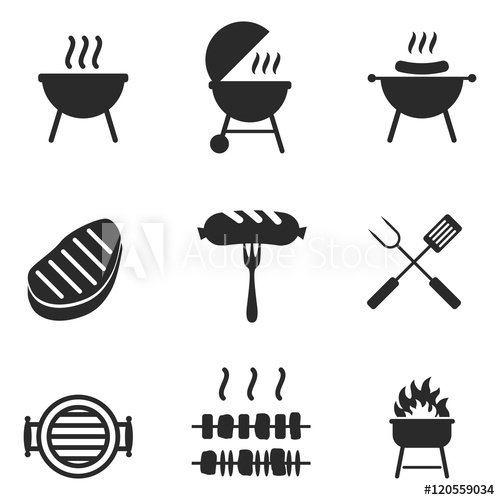 500x500 Bbq Vector Icons
