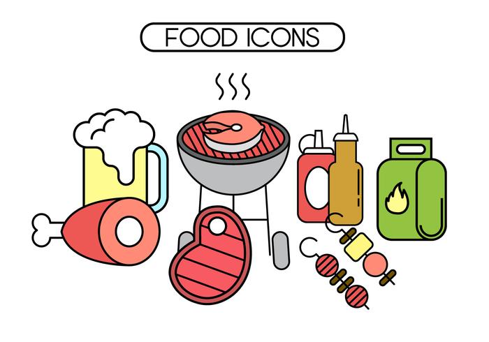 700x490 Free Brochette And Bbq Vector Icons