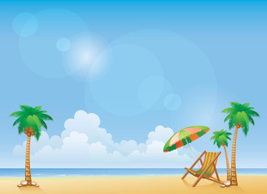 Summer Beach Background Vectors 550x400 Summer Beach Background Vectors