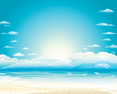 Beach Free Vector Download 460x368 Beach Free Vector Download