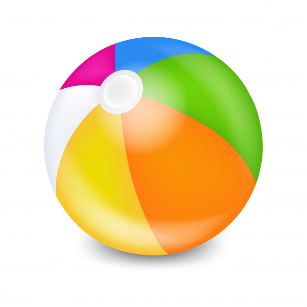 626x626 Beach Ball Vector Premium Download