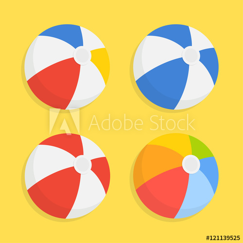 500x500 Beach Ball Vector Icon