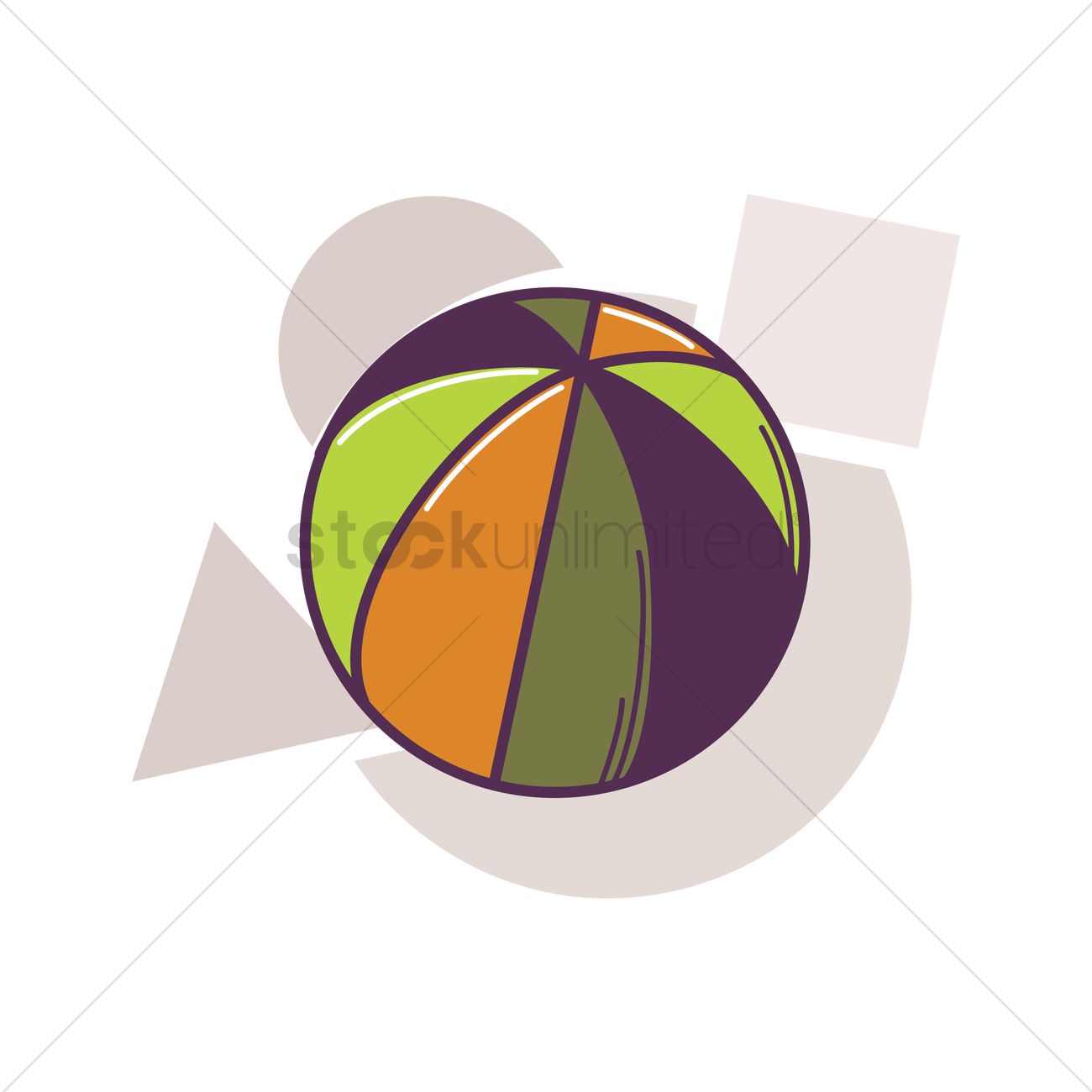 1300x1300 Free Beach Ball Vector Image