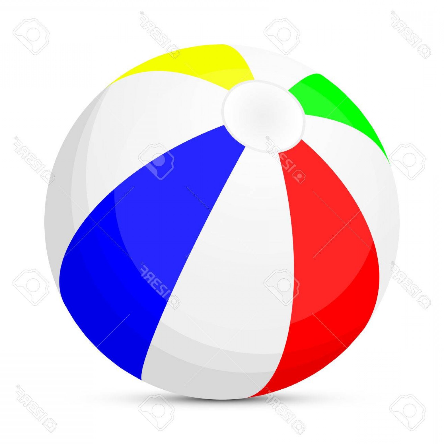 1560x1560 Photostock Vector Isolated Beach Ball Vector Art Illustration