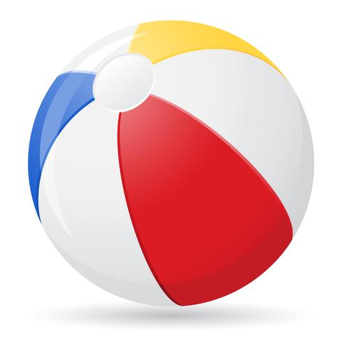 490x490 Beach Ball Vector Illustration