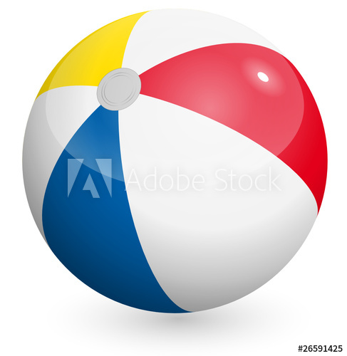 487x500 Beach Ball Vector